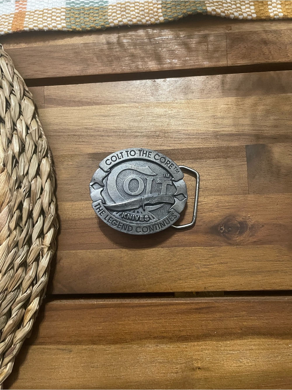 Colt, Silver Men’s Belt Buckle - “Colt To The Core”